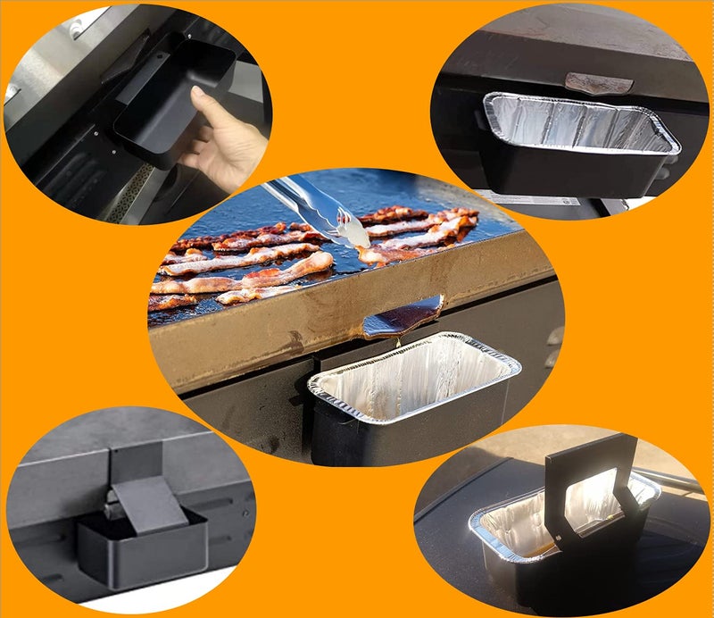 Firsgrill 50-Pack Firsgrill Professional Fits Blackstone 17"" 22"" 28"" 30""36"" Griddle Grease catcher Cup Liners 8"" L *3.75"" W* 3""H - Image 3